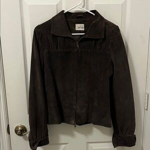 An’ge Chocolate Brown Dakar Leather Jacket